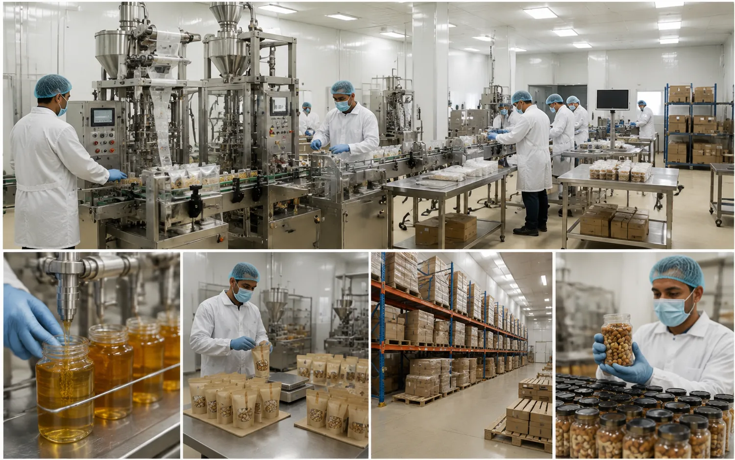 مصنع AKL COM: خطوط الإنتاج والتعبئة ومراقبة الجودة