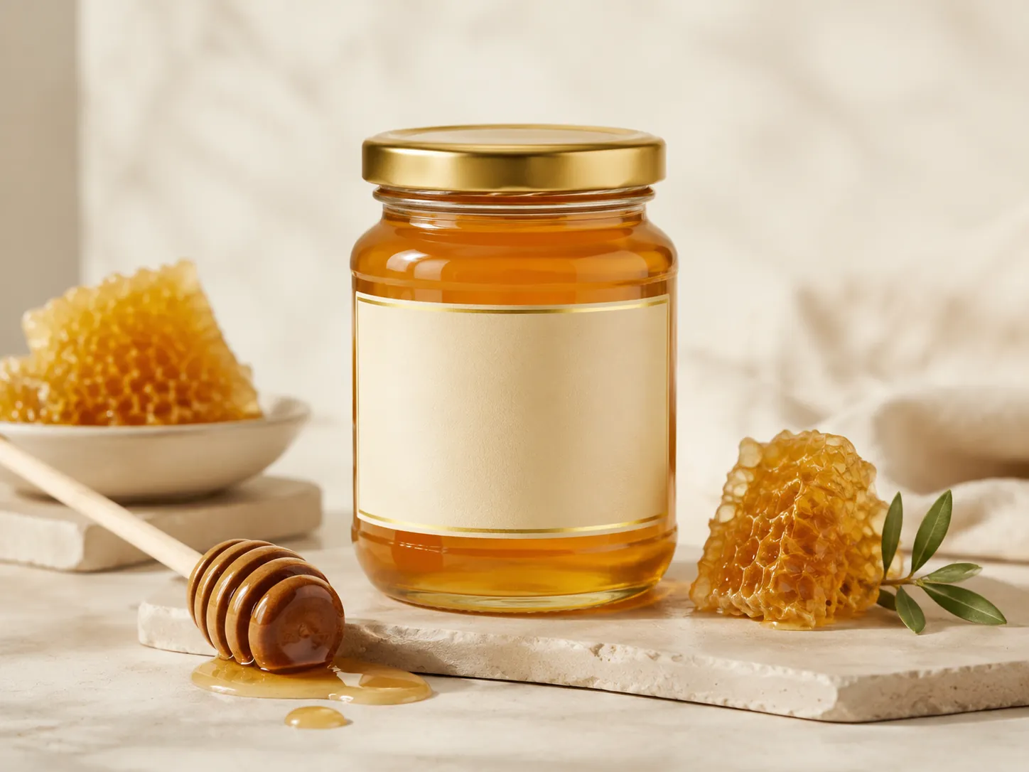 عسل ومنتجات العسل بعبوات تجارية